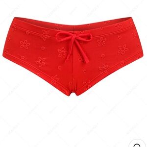Seamolly Red Boyshort Bikini Bottoms